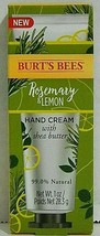 Burt&#39;s Bees Rosemary &amp; Lemon Hand Cream with Shea Butter 99% Natural 1 oz - £3.13 GBP