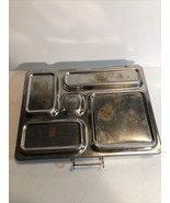 PLANETBOX Rover Stainless Steel Metal 5 Compartments Bento LUNCH BOX Pla... - £10.99 GBP