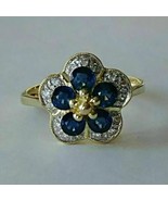 2Ct Round Lab CreateSd apphire Wedding  Engagement Ring 14k Yellow Gold ... - $213.51 CAD