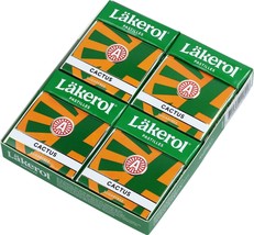 Lakerol of Sweden Sugarfree Licorice Candies: CACTUS 4pc-FREE SHIP - £10.27 GBP