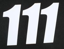 D COR Number Plate Sticker/Decal 6in Number 3/PK White # 1 - $6.95