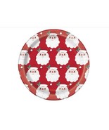 Red Santa 10 Ct  7 in Paper Dessert Cake Plates - $3.32