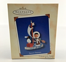 Hallmark Keepsake Ornament #24 Frosty Friends Penguin Husky Vintage 2003 New - £19.63 GBP