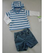 BABY B&#39;GOSH Infant Boy 2 Piece Short Set Size 3M New - $17.64 CAD