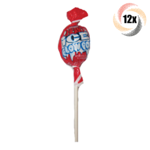 12x Pops Charms Cherry Ice Flavor Bubble Gum Filled Blow Pops Lollipop | .65oz - £8.26 GBP
