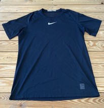 Nike Pro Dri Fit Men’s Short Sleeve Athletic Shirt Size L Black AN - £13.35 GBP