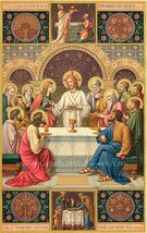 The Last Supper –8.5x11&quot; by Max Schmalzl,– Catholic Art – Catholic Gift– - $14.00