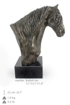 Fresian Horse (fourth kind), horse marble statue, limited edition, ArtDog - £117.50 GBP