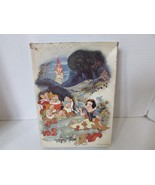 SPRINGBOK  WALT DISNEY 100 PC PUZZLE SNOW WHITE &amp; SEVEN DWARFS 1973  - $2.92