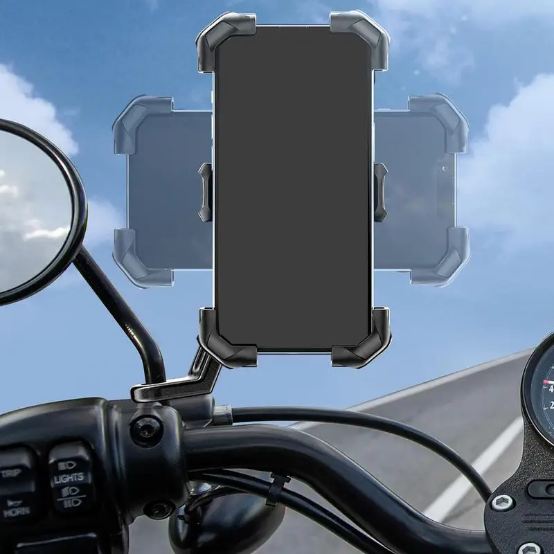 Motorcycle Phone Holder Handlebar Mobile Phone Mount Universal 4.7-7 Inch Phones - £17.50 GBP+
