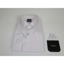 Men's Shirt Hankie CASILA Turkey Cotton Blend 501920-08 Burgundy Polka Dots image 4
