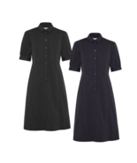 NNT Womens Avignon Shirt Dress Fit Flare Collared Elbow Length Cotton CA... - $161.16 CAD