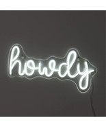 Urban Shop 9.5&quot; x 21&quot; Howdy LED Wall Sign - $333.40 MXN