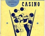 Park Casino Menu Post Road in Lincoln Park Warwick Rhode Island 1940 - $59.55