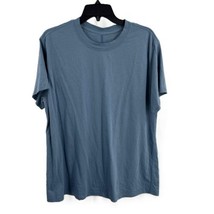 Lululemon Mens Shirt Blue Short Sleeve Crew Neck Athletic Med (estimated) - $25.04