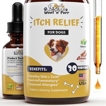 Natural Itch &amp; Allergy Relief for Dogs - Reduce Itching, Scratching &amp; More - £12.64 GBP