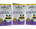 Zarbee&#39;s Cough Syrup + Immune with Agave Natural Grape, 2 fl oz Pack 3 E... - $29.20