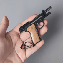 Pistol Keychain,Mini Beretta 92f Keychain 1:3 Scale Gun Model Keychain B... - £7.85 GBP