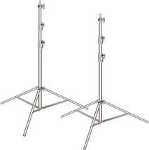 Neewer 2Pcs Light Stand Kit, 102&quot;/260Cm Stainless Steel Heavy Duty, Reflector - £123.89 GBP