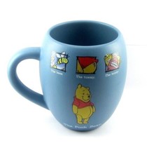 Walt Disney STORE-THE Pooh BEAR-Coffee Cup/Mug 16oz Hunny Bees Tummy 16oz Blue - £22.45 GBP