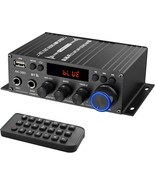 Linkfor Stereo Audio Amplifier With Bluetooth 5.0, 40W X 2 Power, Lcd Di... - $753.54 MXN