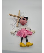Vintage Early Pelham Puppet &#39;Minnie Mouse&#39; Marionette String Tangle See ... - $947.49 MXN