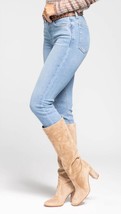 Re/done 90s mid rise ankle crop - soft indigo for women - $157.00