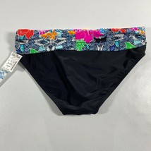 NWT Into The Bleu Bikini Bottom Womens 8 Black Swim Bathing Suit Stretch - $22.75