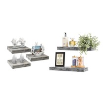 Sorbus Floating Shelves Bundle - Rectangular and Square Sets - 5 Floating Shleve - £69.67 GBP