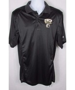  UNCP North Carolina PEMBROKE Braves Mens NWT black polo style shirt Medium - £13.99 GBP
