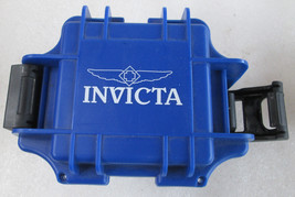 Invicta Blue Single Slot Hard Watch Case Storage Box Heavy Duty Lockable - $11.50