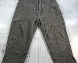 Caran New York Lino Pantaloni Donna 2X Grigio Largo Culotte Tasche - $23.00