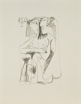 &quot;Le Gota du Bonheur-4.5.64.I&quot; Por Pablo Picasso Litografía 12 3/10.2cmx25.4cm - £191.36 GBP