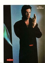 Rick Springfield Jon Bon Jovi teen magazine pinup clipping Rock Line 80&#39;s - £2.77 GBP