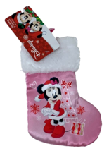 Mickey Mouse Disney Mini Pink Christmas Stocking - $4.94