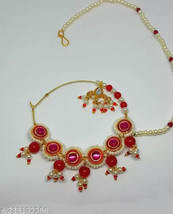 Trending Women Jewelry Set Traditonal Kundan Jewelry Nose Pin Nathni nathiya b - £3.09 GBP