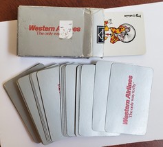 Western Airlines Playing Cards Vintage Used - £6.33 GBP