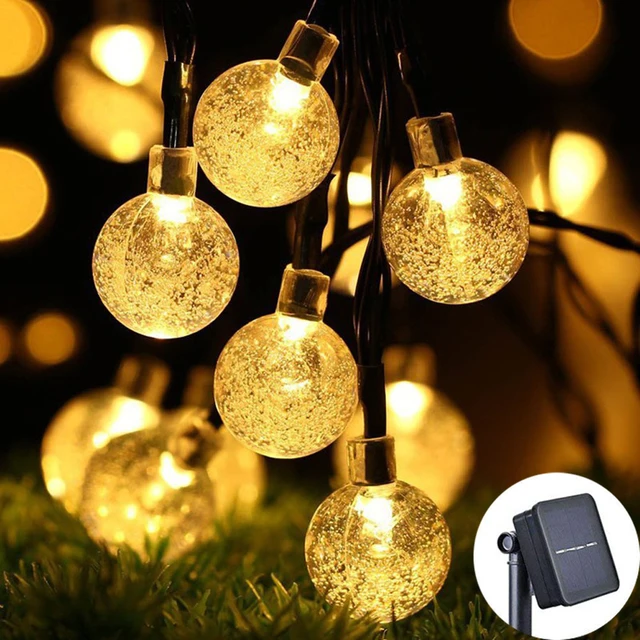 String Light Solar 50 LEDs Fairy Lights Outdoor Garden Wedding Decoration Lamp 7 - £149.67 GBP