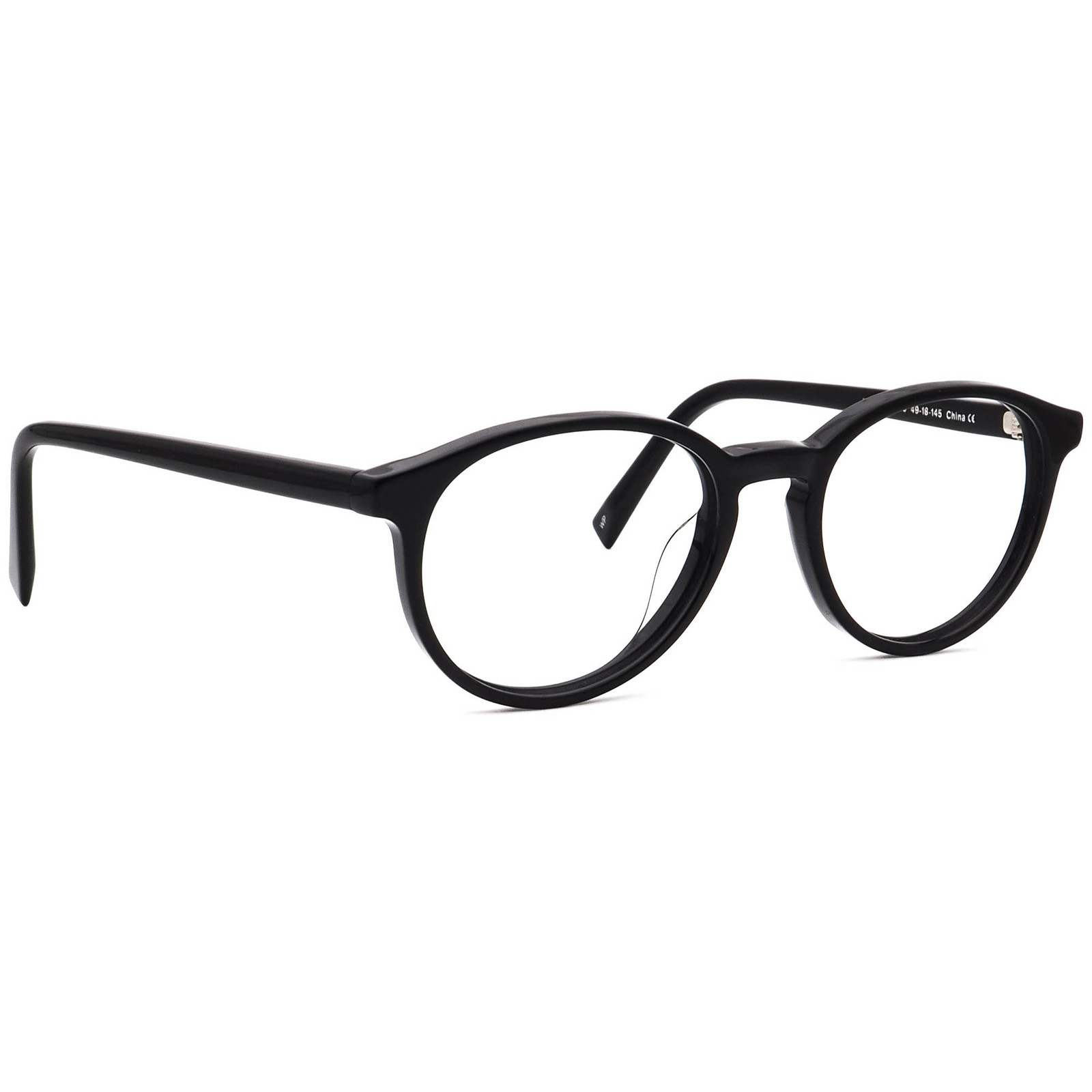 Warby Parker Eyeglasses Watts M 100 Jet Black Panto Frame 49[]18 145 - $99.99