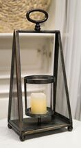 Rustic Western Farmhouse Galvanized Metal Pillar Candleholder Trapezium ... - €41,49 EUR