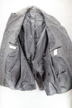 Calvin Klein Mens Suit Jacket Blazer Heathered Gray Micro Print Wool 42R - £11.73 GBP
