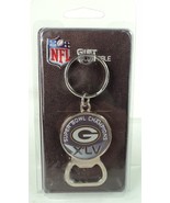 Green Bay Packers Super Bowl 45 XLV Keychain Key Ring - Bottle Opener - £7.65 GBP