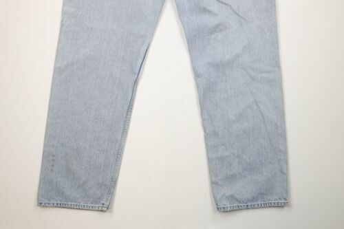 Vintage 90s Nautica Mens 40x32 Distressed Baggy Fit Wide Leg Denim Jeans Blue Item image 14