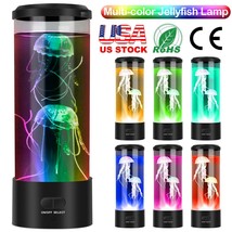 Jellyfish Lamp LED Aquarium Bedside Night Atmosphere 7-Color Changing Mood Light - £38.46 GBP