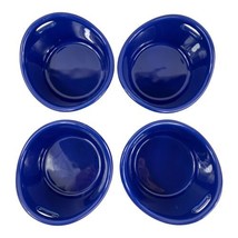 4 Rachel Ray Cobalt Blue 10 oz. Oval Ramekins Baking Dishes With Handles... - £19.79 GBP