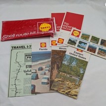 Vintage 1967 Shell Route Kit Illinois Florida Eastern USA Maps  - $64.14