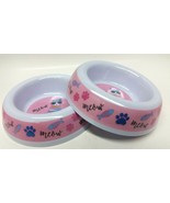 2x NEW Cat Food Water Dish Pet Sturdy Feeding Bowls 4 - 4.5&quot; Diameter Bo... - $24.19 CAD