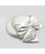 French Elegant Women Hat With Clip Retro Classic Bow Bridal Wedding Hats... - $49.99