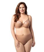 Elila 2401 Embroidered Mocha Full Coverage Underwire Bra  - $60.00