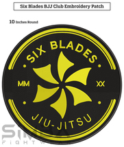Bjj Gi Patches BJJ Martial Arts Patches Six Blades Jiujitsu Embroidery P... - £15.72 GBP
